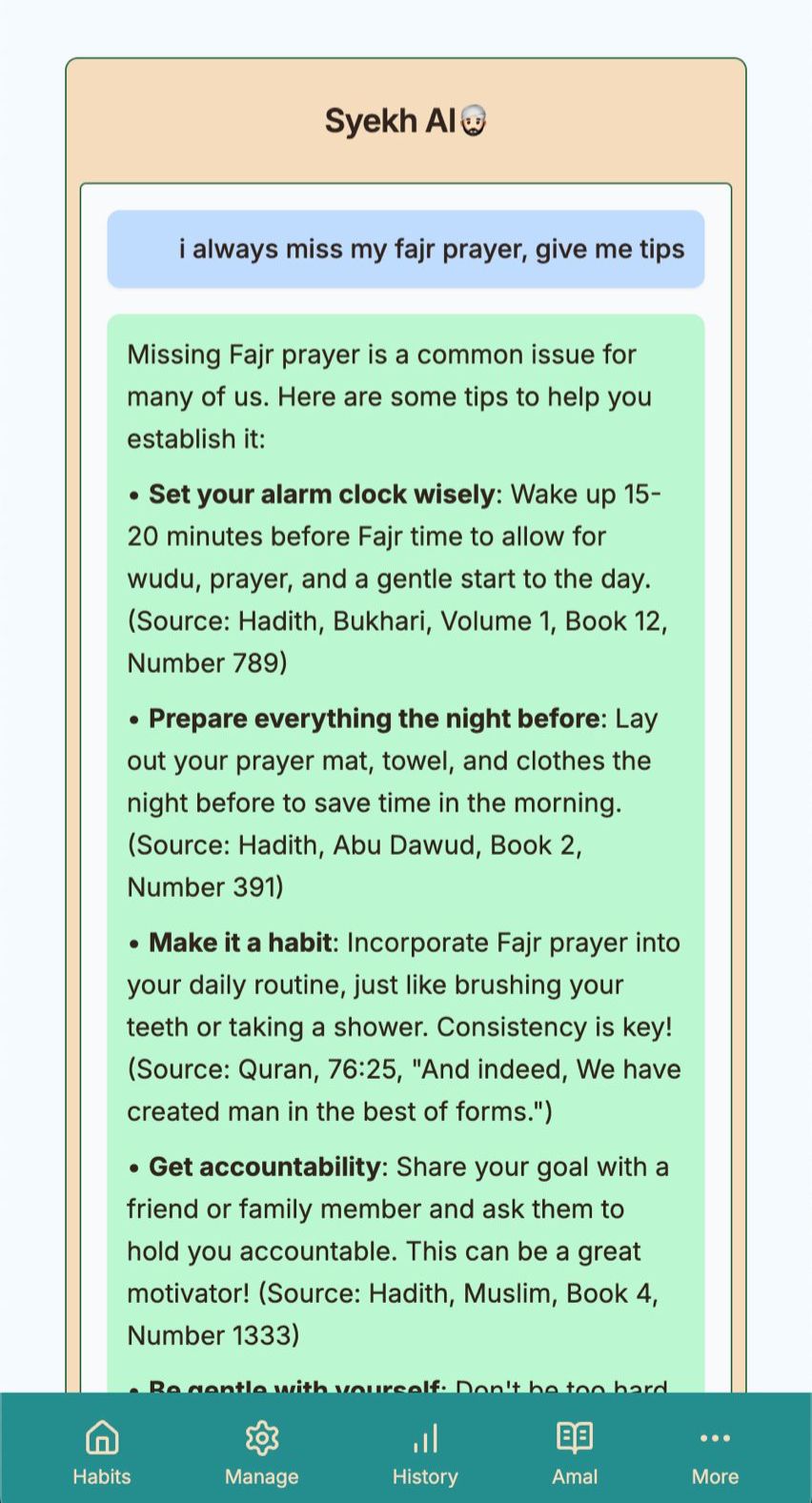 Evaluate with Syekh AI 👳🏻♂️